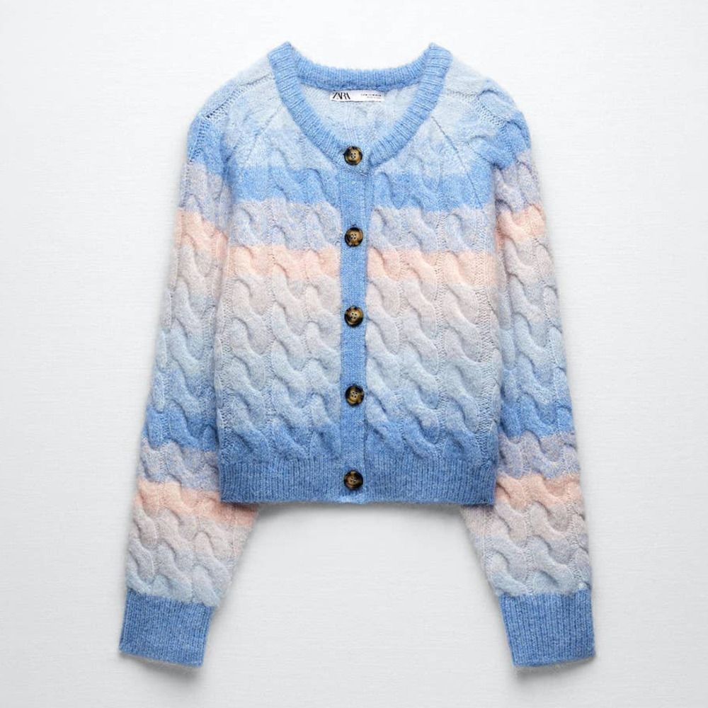 ZARA Cable-Knit Jacket - Picture 7 of 9